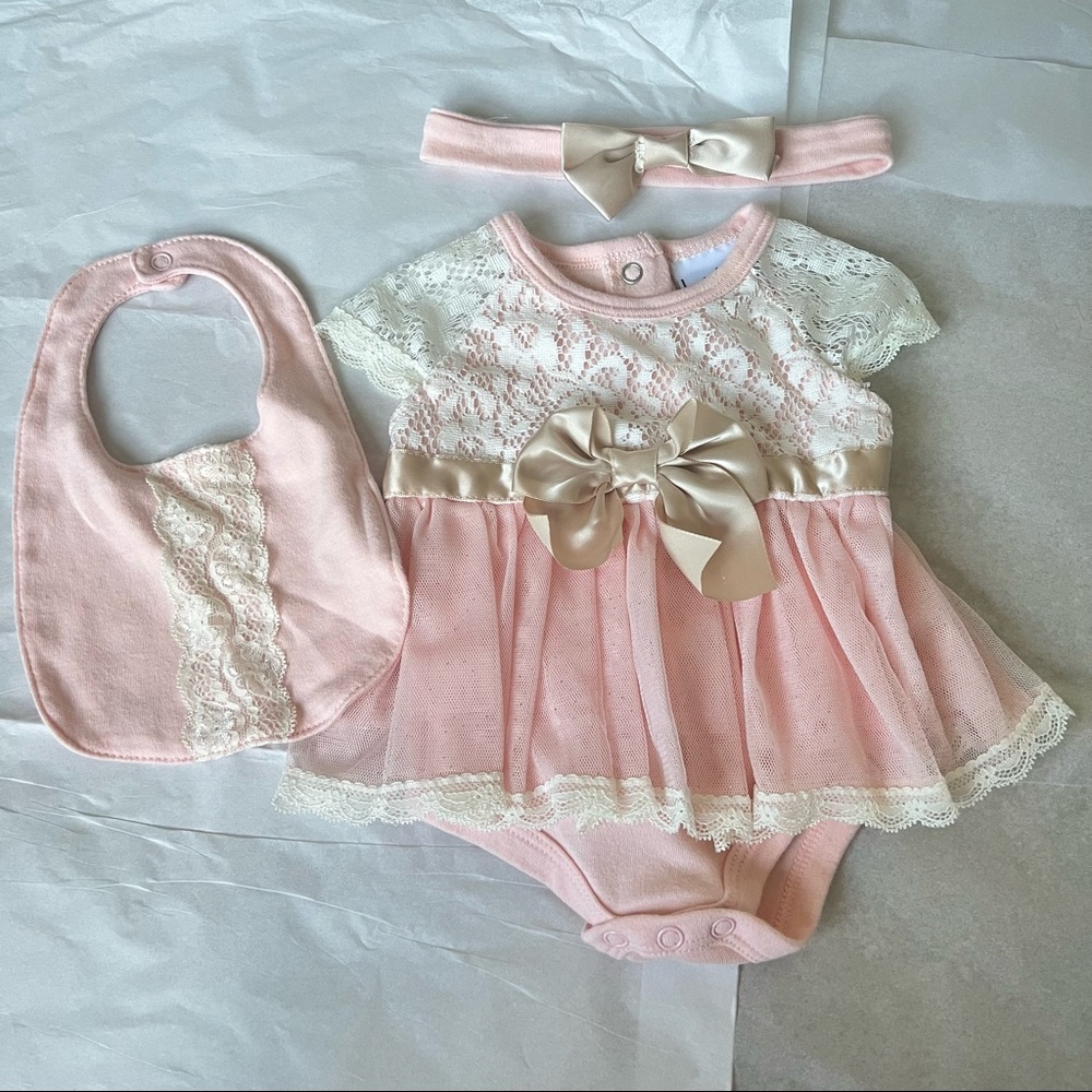 0-3 Months 3 Piece Dress Set